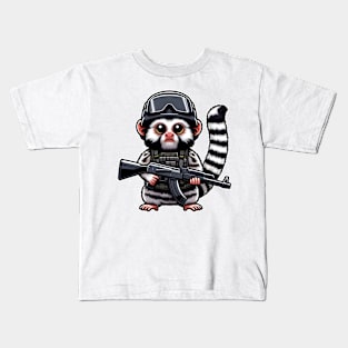 Tactical Marmoset Monkey Kids T-Shirt